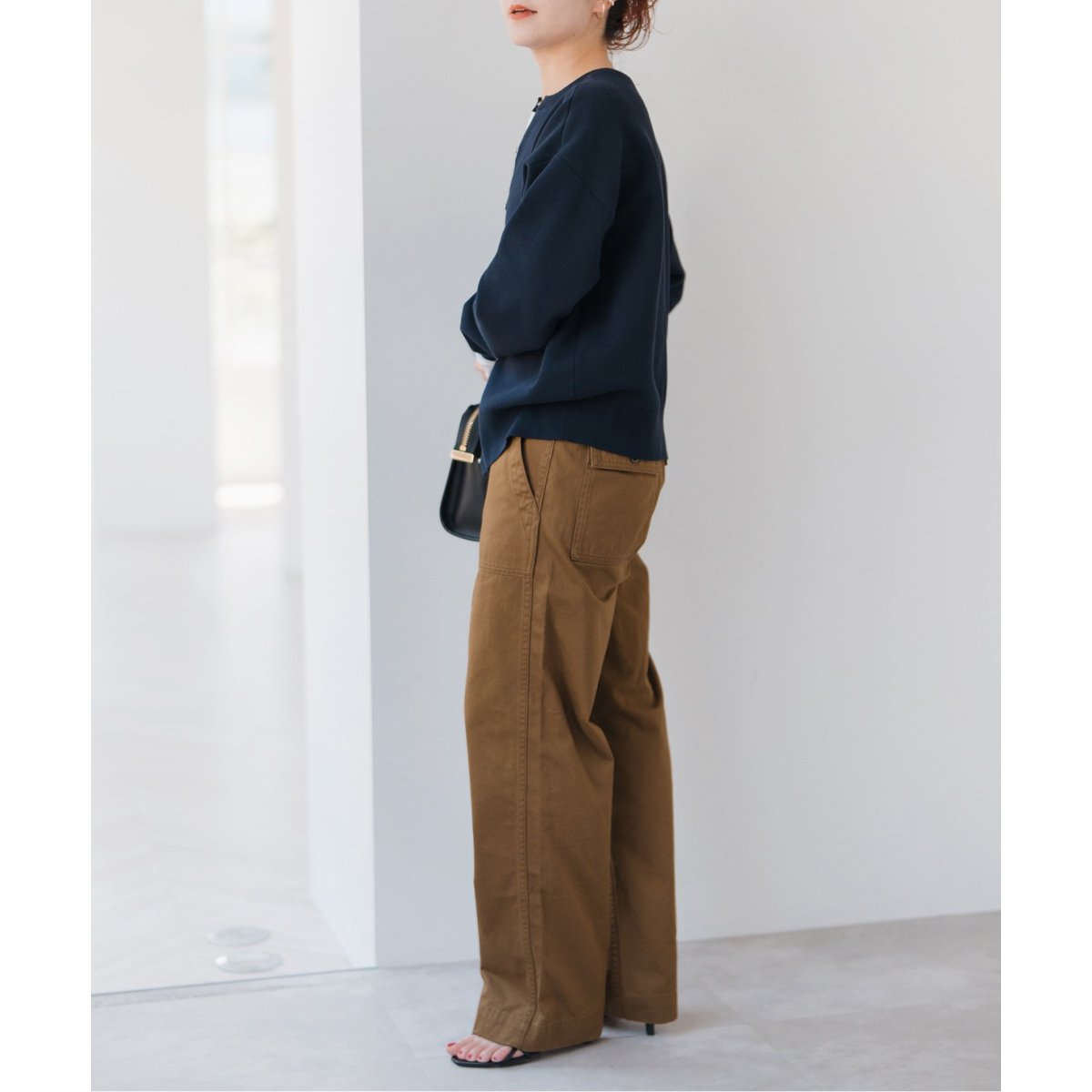 Spick＆Span 　ベーカーパンツ Spick＆Span パンツ リネンライクルーズベイカーパンツ