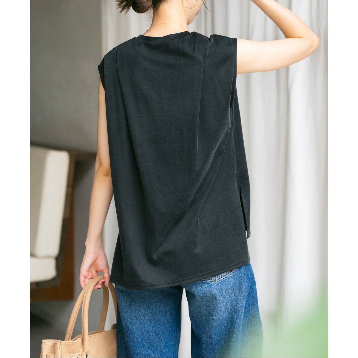 tシャツ フィブリルショルダータックノースリプルオーバー レディース フィブリルショルダータックノースリプルオーバー｜スピック