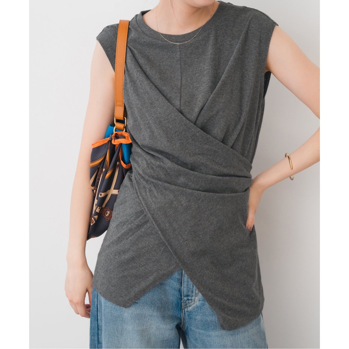 新品♥spick & span スピック リネン天竺テンジクTシャツ ブラック 新品♥spick & span スピック リネン天竺テンジクTシャツ