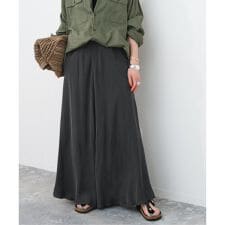 《追加予約》ウォッシャブルキュプラフレアスカート