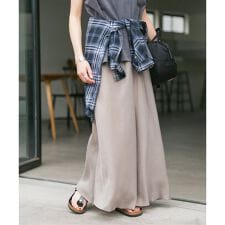 《追加予約》ウォッシャブルキュプラフレアスカート