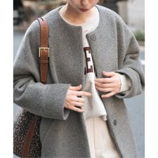 《予約》TICCA / ティッカ ノーカラーテントコート