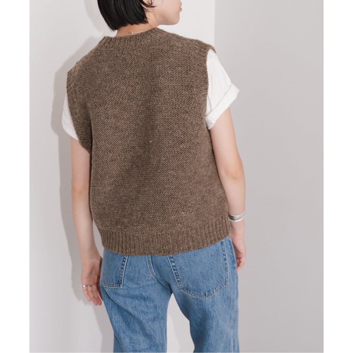 スピックアンドスパン　ヴィンテージライク　ニットベスト K.Ayami*Sヴィンテージライクニットベスト（ベスト）｜Spick and Span