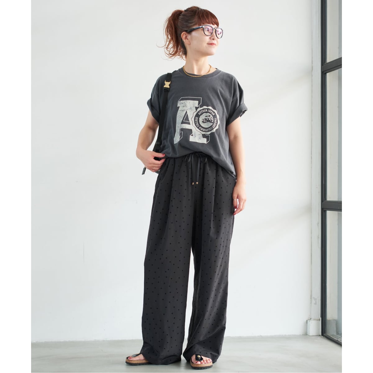 yori ドットフロッキーイージーパンツ WEB限定予約》フロッキードットイージーパンツ（その他パンツ