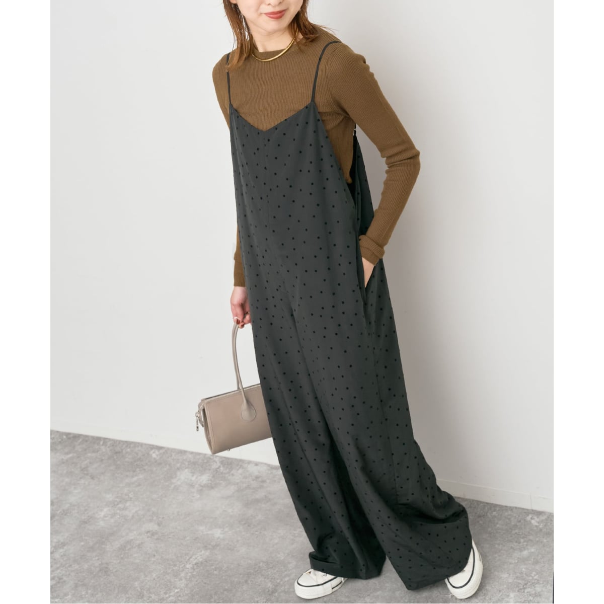 【Spick ＆ Span】ダブルストリング　 キャミサロペット ダブルストリングキャミサロペット（サロペット／オーバーオール