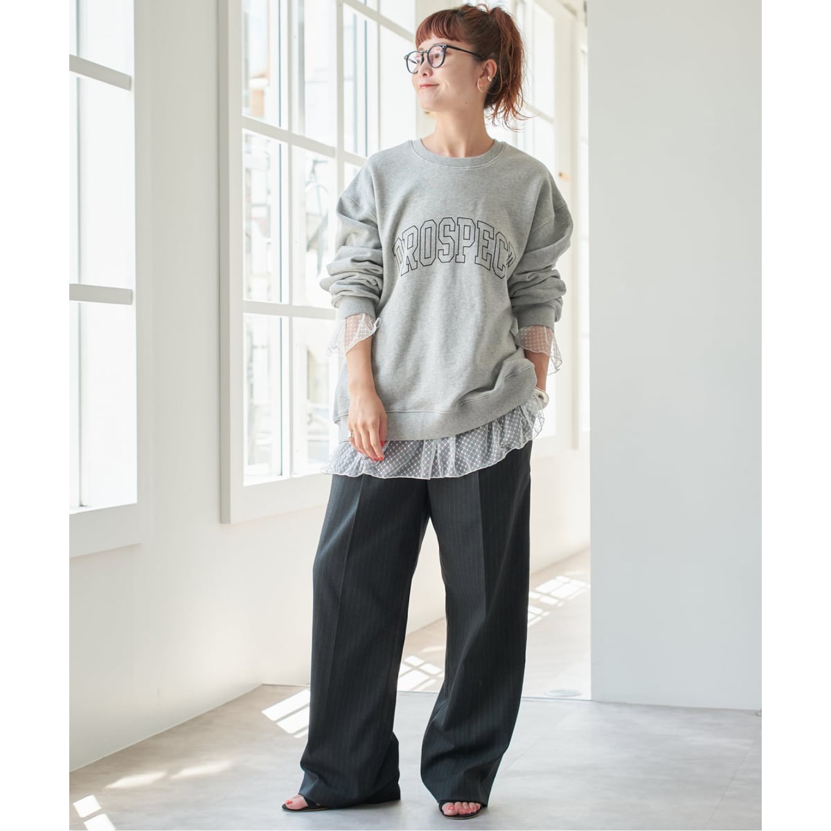 チュールドットチュニックプルオーバー | スピック＆スパン(Spick and