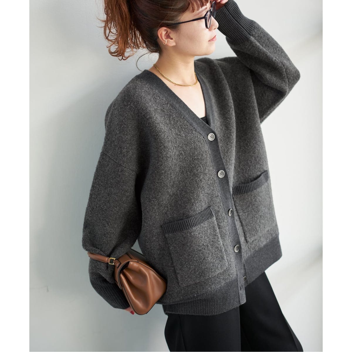 【最終値下げ】Spick and Span ウォッシャブクルーネックカーディガン WEB限定追加予約》ウォッシャブルクルーネックカーディガン