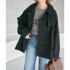 スピック＆スパン(Spick and Span)のS160スタンドカラーショートコート