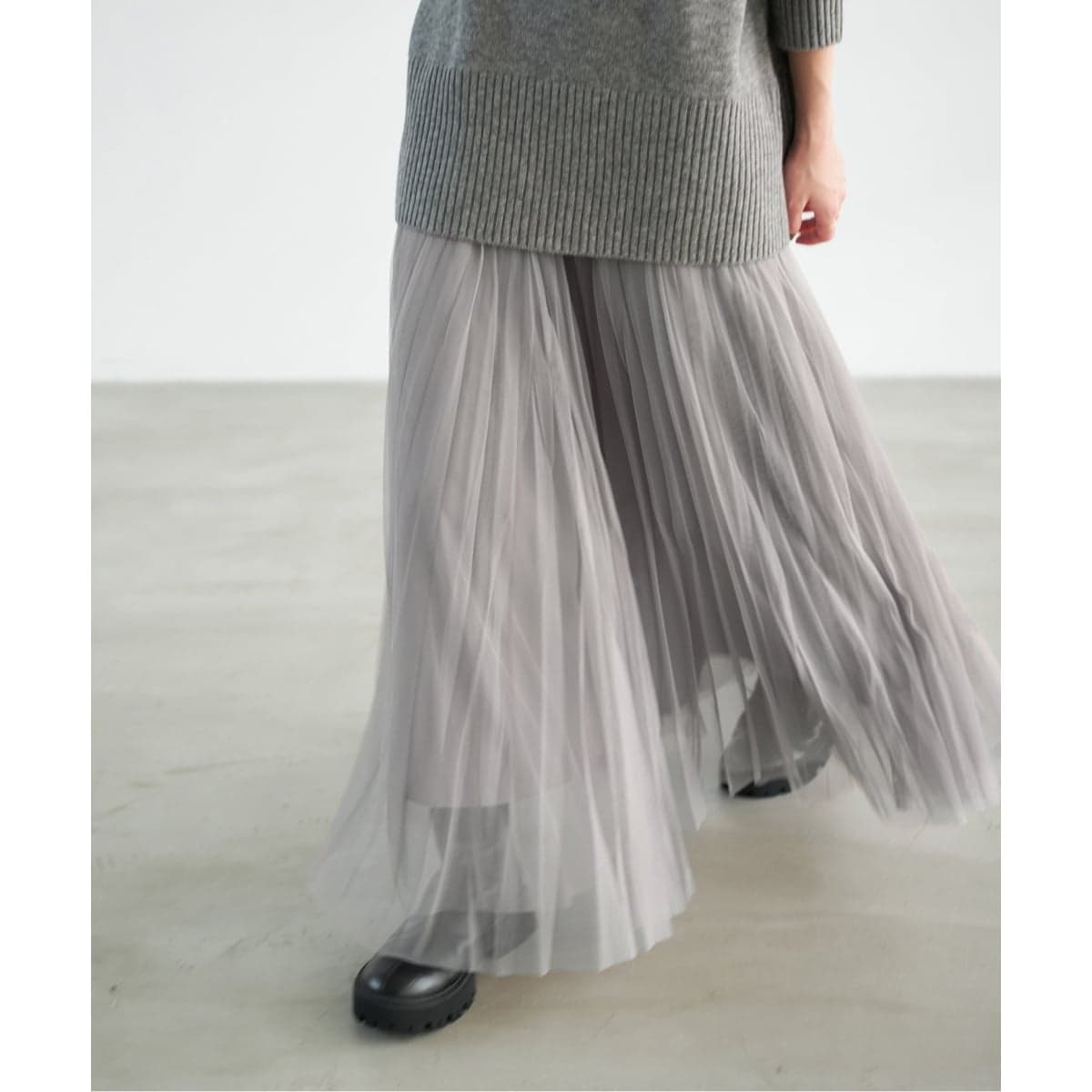 ビーバーメルトントラペーズスカート | スピック＆スパン(Spick and