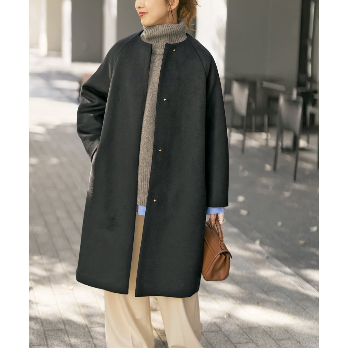 S160ビーバーノーカラーコート | スピック＆スパン(Spick and Span