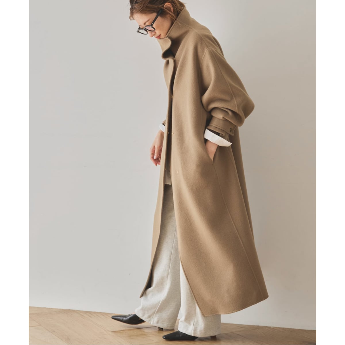 【美品】スピックアンドスパンWショートビーバーオーバーコート Spick & Span（スピックアンドスパン）の「#Wショートビーバー