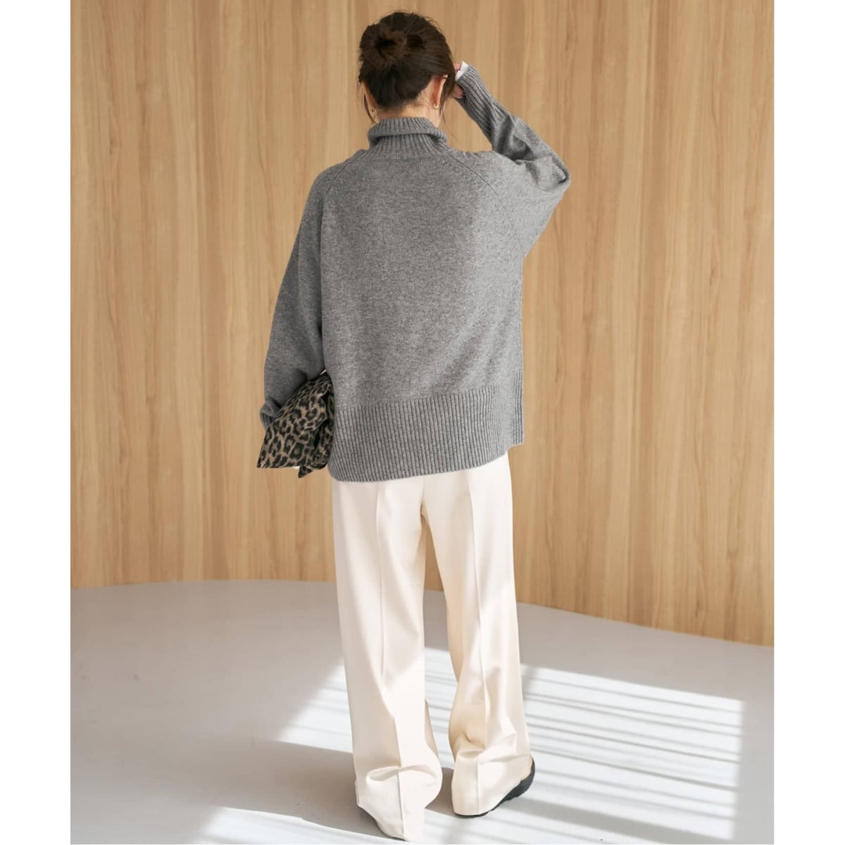 ウールカシミヤ ラグランタートルニット | スピック＆スパン(Spick and