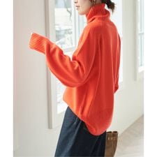 スピック＆スパン(Spick and Span)の《WEB限定カラー有り》ウールカシミヤ ラグランタートルニット
