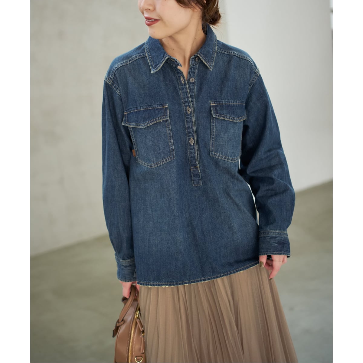 TRツイルチェックシャツ | スピック＆スパン(Spick and Span