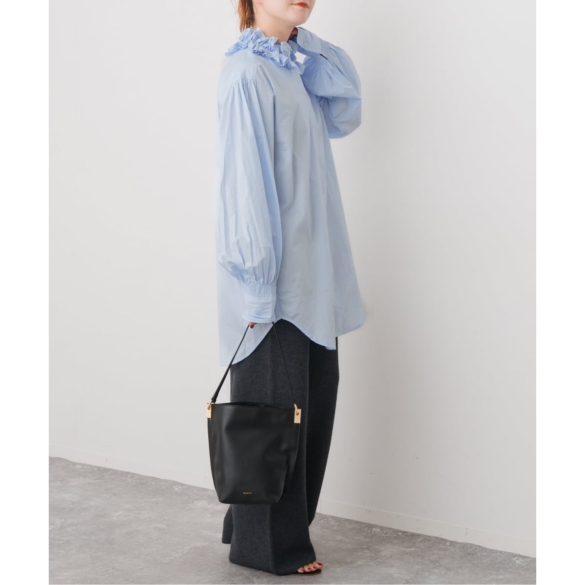 予約》crinkle crinkle crinkle 別注frill coller shirts*