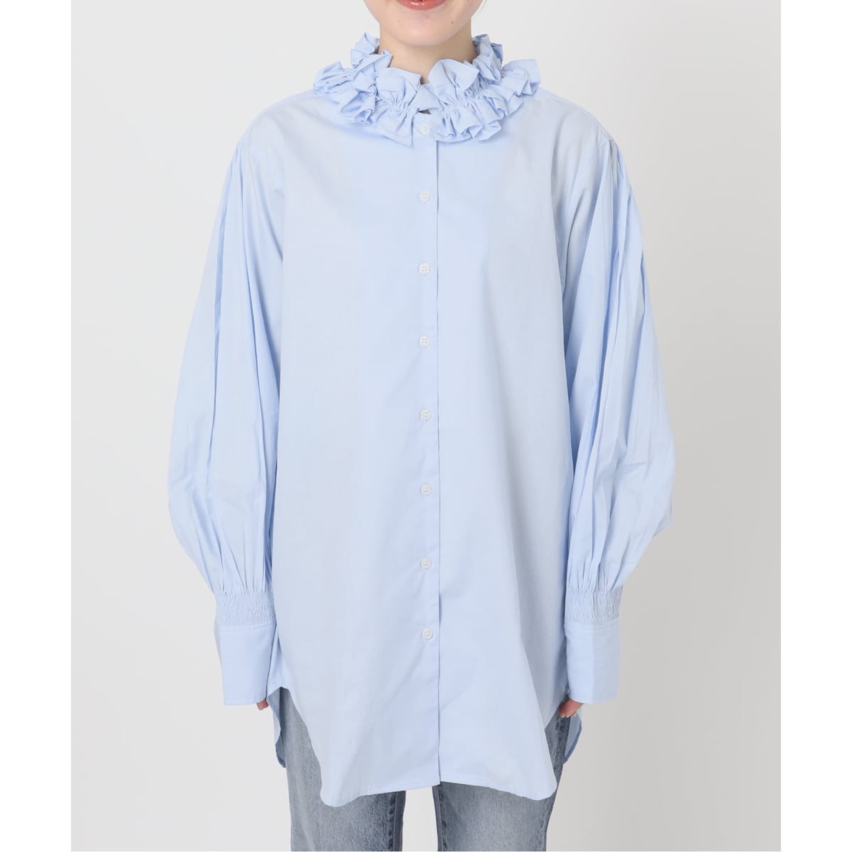 crinkle crinkle crinkle 別注frill shirts 予約》crinkle crinkle crinkle 別注frill coller shirts*