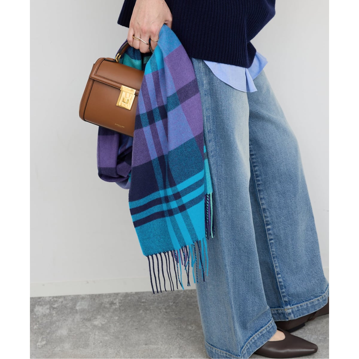 Spick & Span カシミヤチェックストール | スピック＆スパン(Spick and