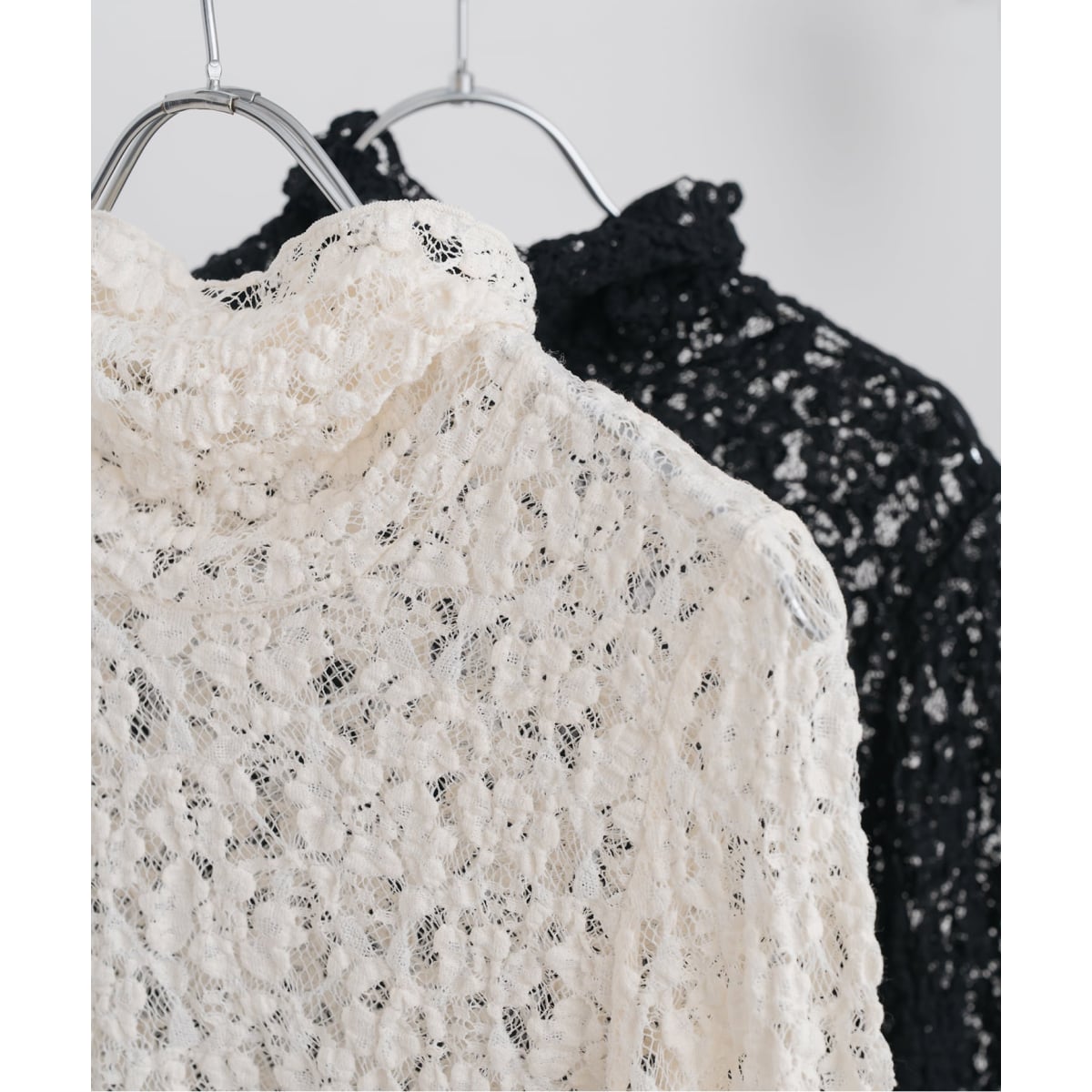 シュリンクレースハイネックプルオーバー | スピック＆スパン(Spick