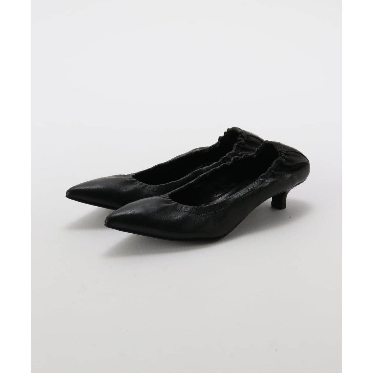 【最終値下げ！】Spick & Span シープレザーバレリーナ ブラック Spick & Spanシープレザーバレリーナ | スピック＆スパン(Spick