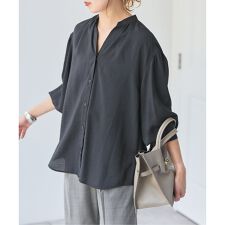 ソフトブロードフレンチヘムギャザーシャツ | スピック＆スパン(Spick  