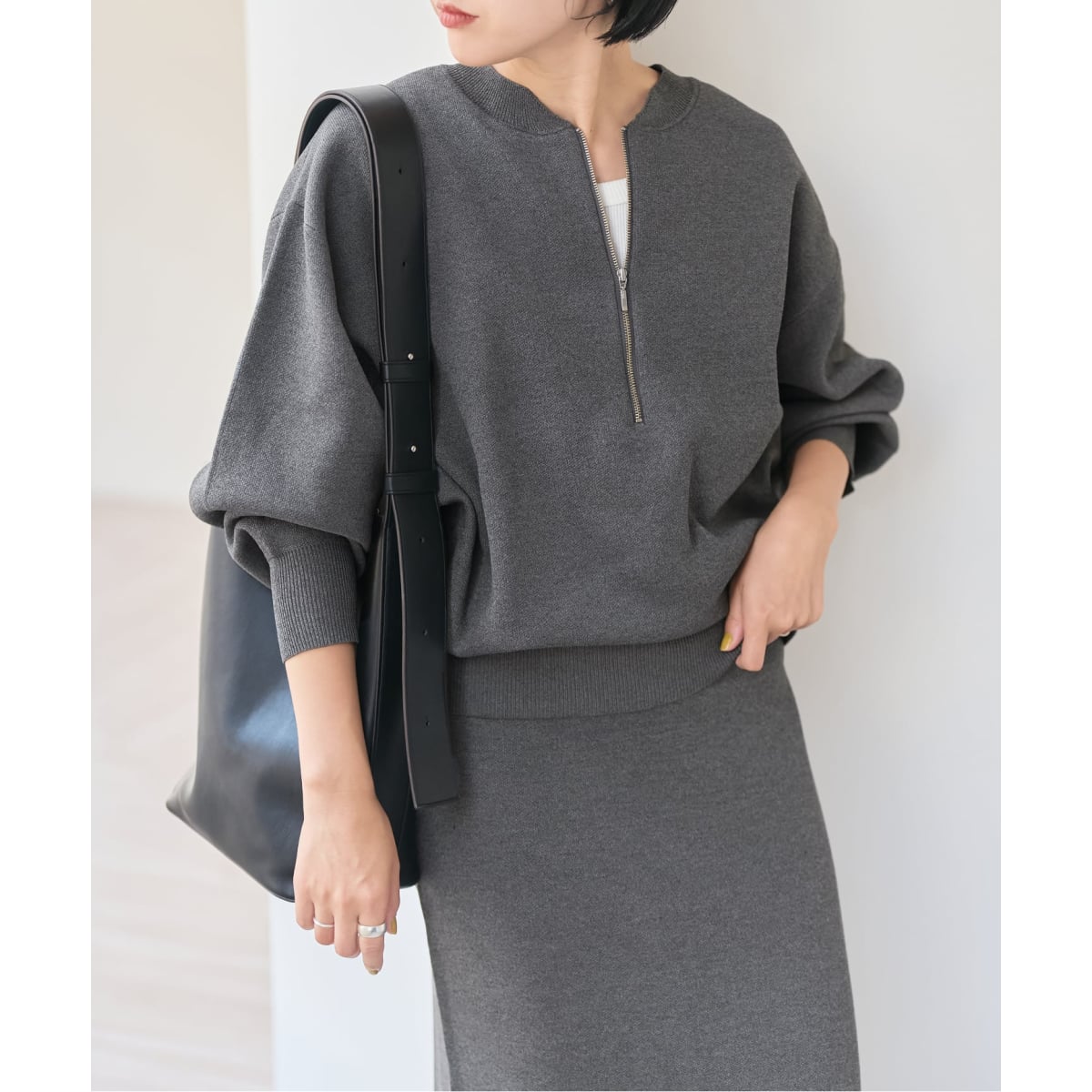 アルファベットジャガードフレンチニット | スピック＆スパン