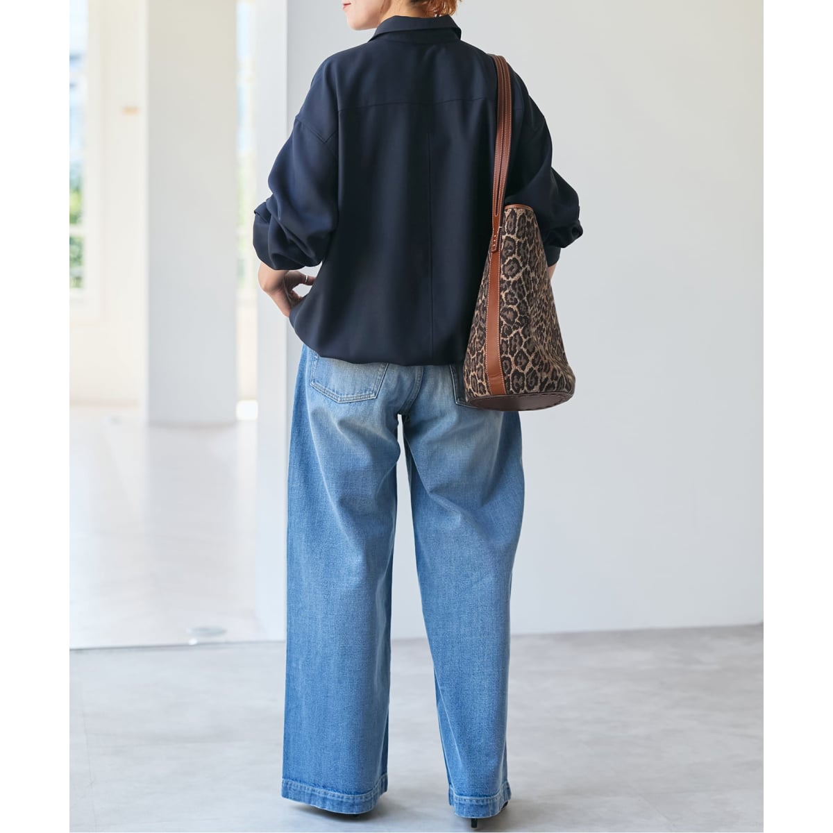 追加》ウールライクヘムギャザーシャツ | スピック＆スパン(Spick and