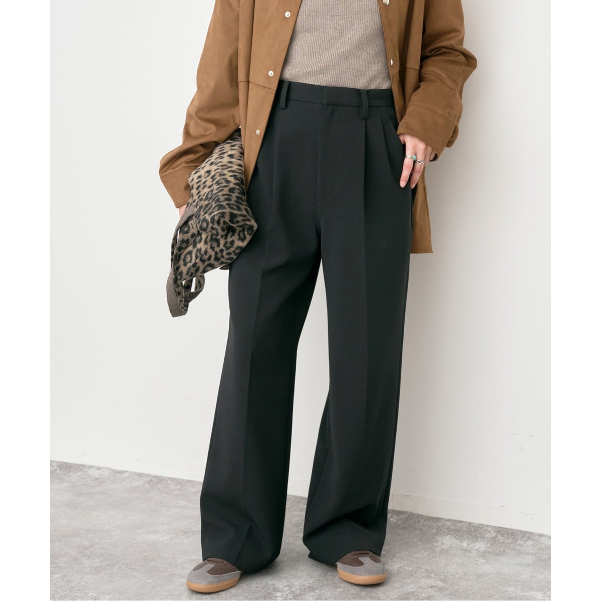 追加2》ダブルクロスツータックパンツ | スピック＆スパン(Spick and