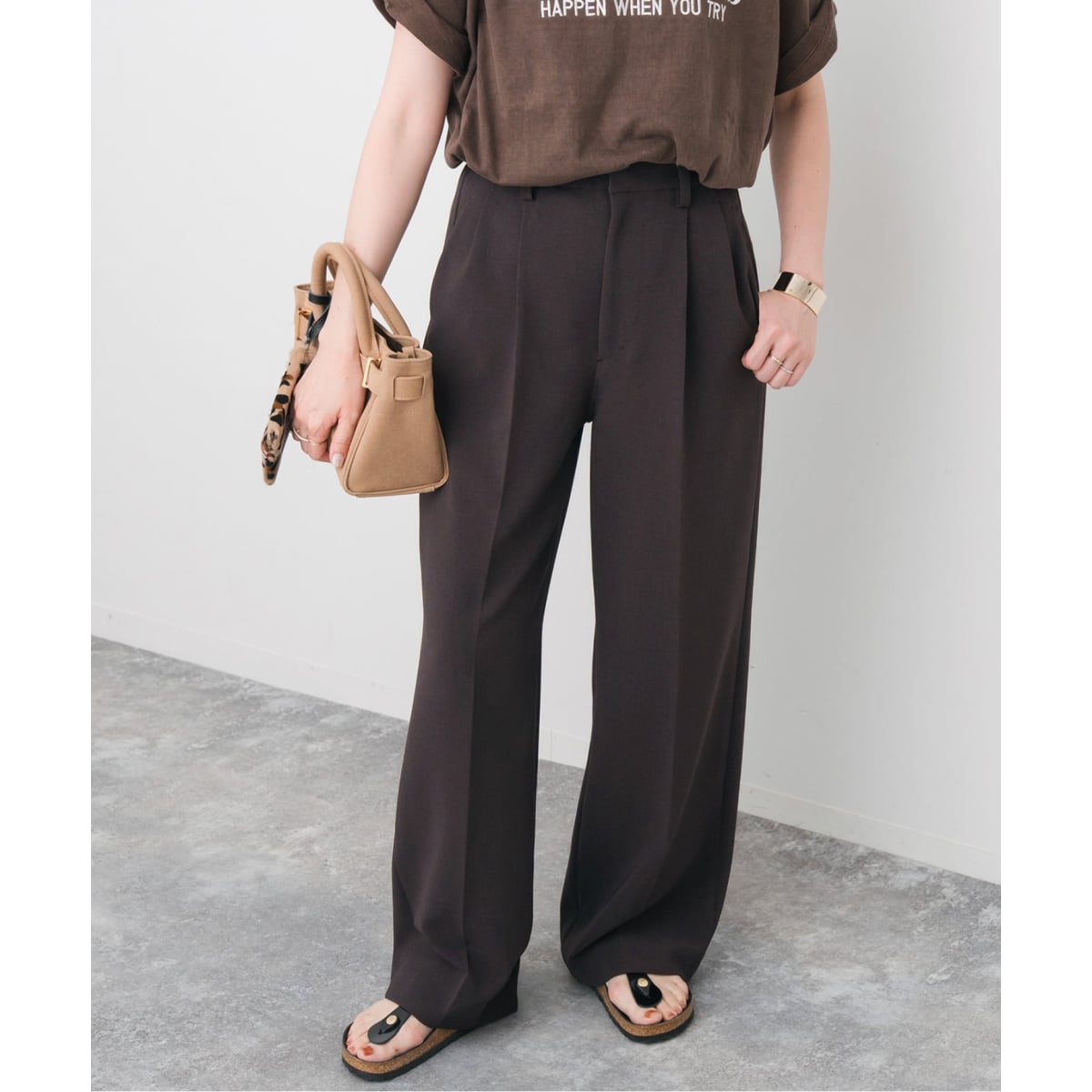 追加2》ダブルクロスツータックパンツ | スピック＆スパン(Spick and