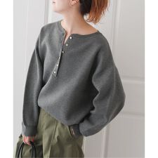 Uhr/ウーア】 モヘヤMIXプルオーバールーズニット | スピック＆スパン  