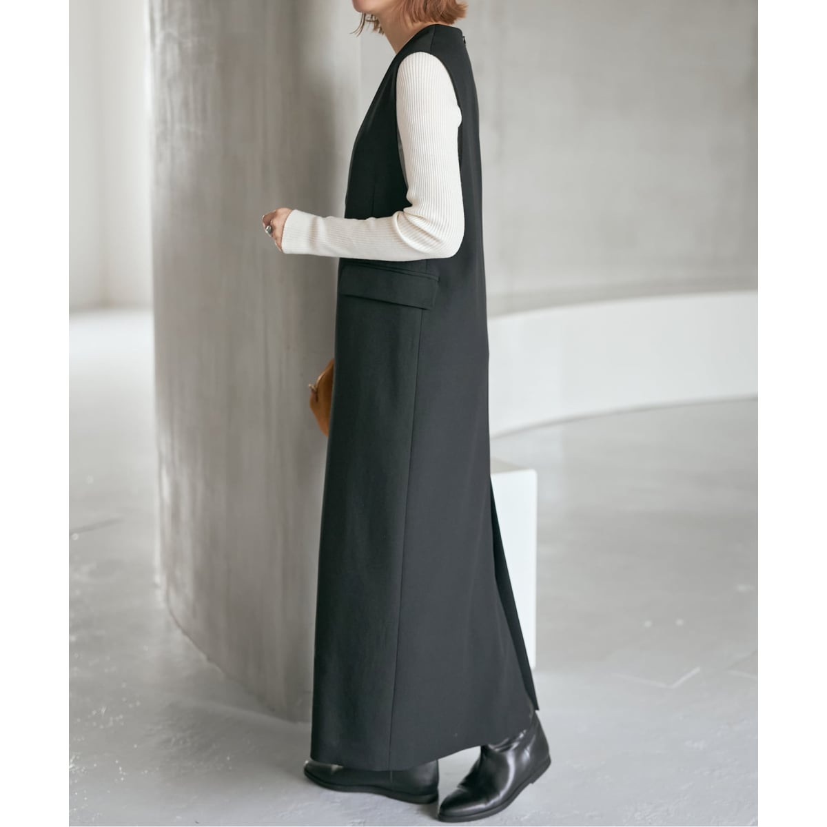 ダブルクロスVネックワンピース | スピック＆スパン(Spick and