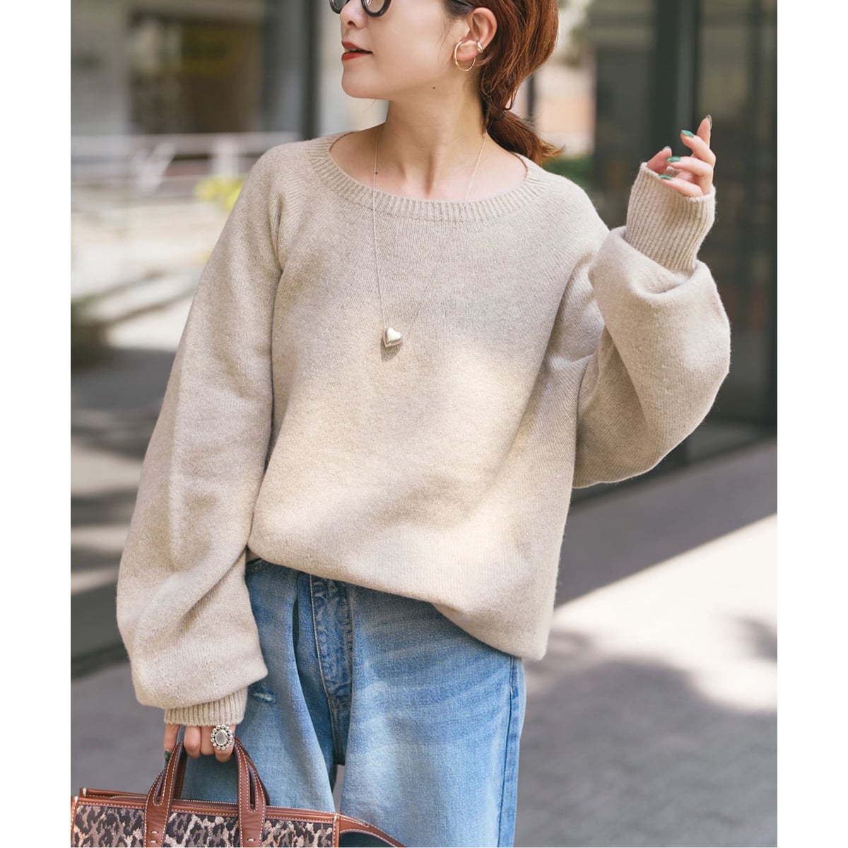 ラグランロゴニットプルオーバー | スピック＆スパン(Spick and