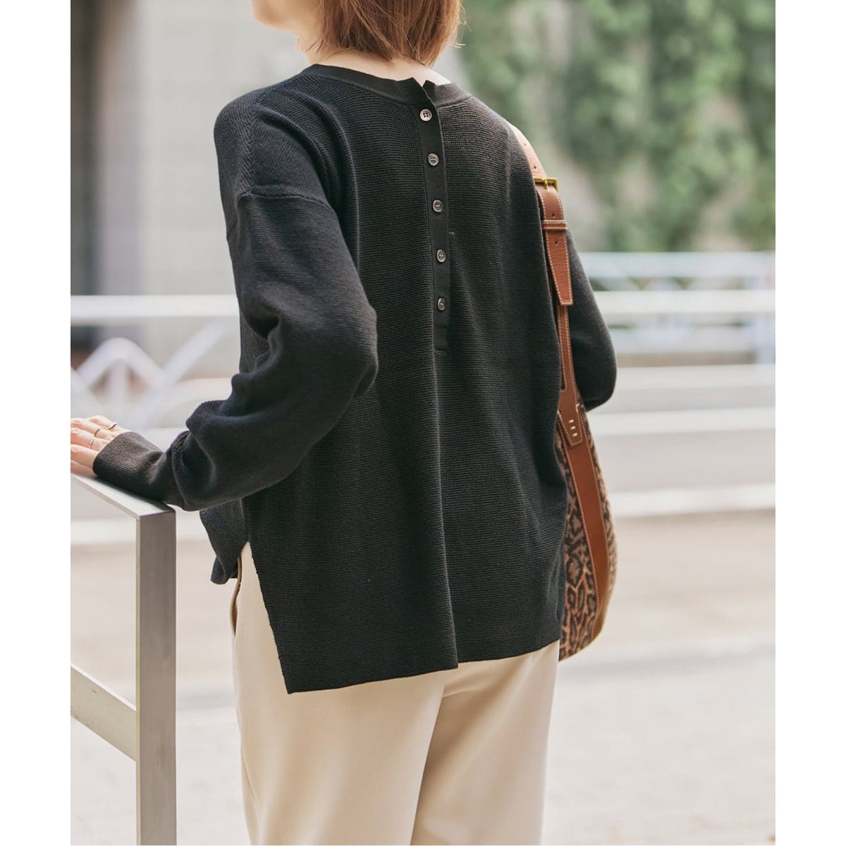 Spick &Span　ペーパーヤーン2WAYルーズプルオーバー ペーパーヤーン2WAYルーズプルオーバー（ニット／セーター