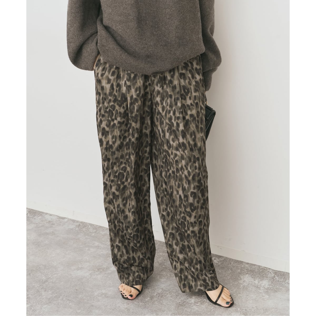 レオパードプリントイージーパンツ | スピック＆スパン(Spick and Span