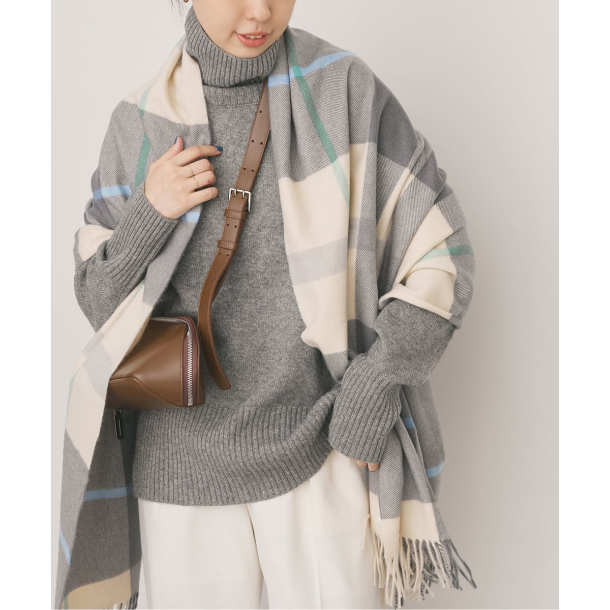 Joshua Ellis / ジョシュア エリス CASHMERE CHECK STOLE | スピック