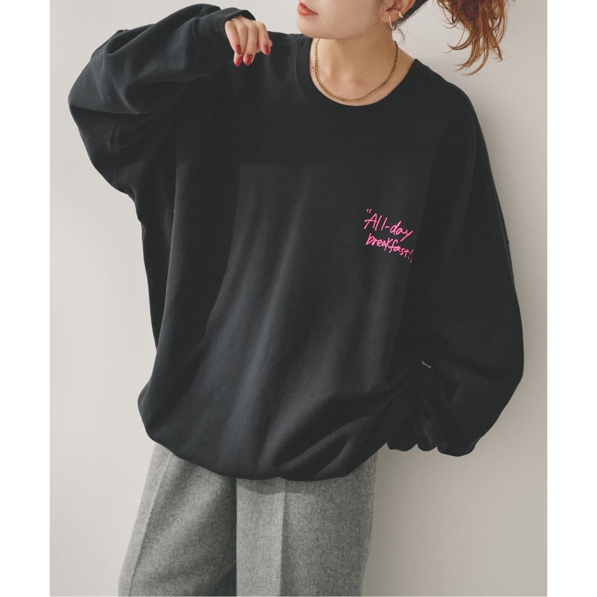 Higuchi＊S リバーシブルスウェット スピック＆スパン Spick & Span 《予約》Higuchi*Sリバーシブル