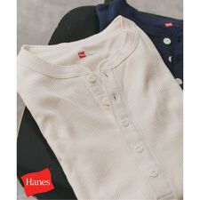 Hanes / ヘインズ サーマルヘンリーネック