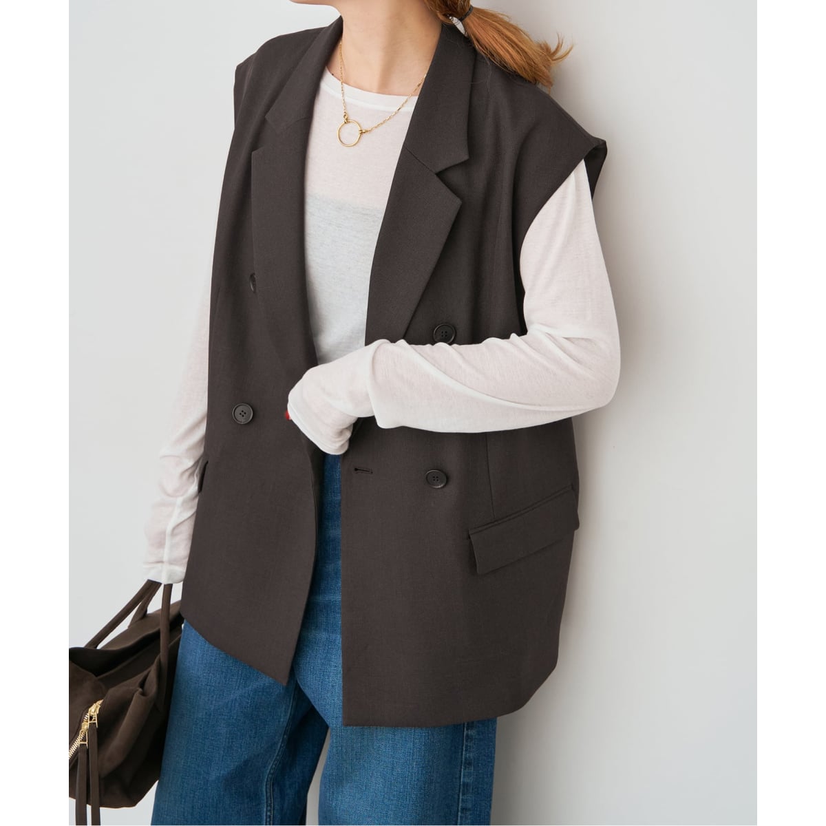 ◆メランジダブルブレストジレ◆ Spick & Span｜メランジダブルブレストジレ | Rakuten Fashion