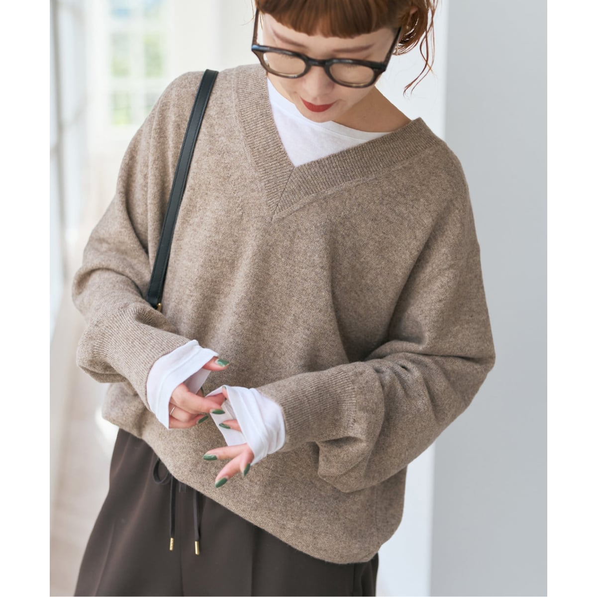 ローゲージニットVネックプルオーバー | スピック＆スパン(Spick and