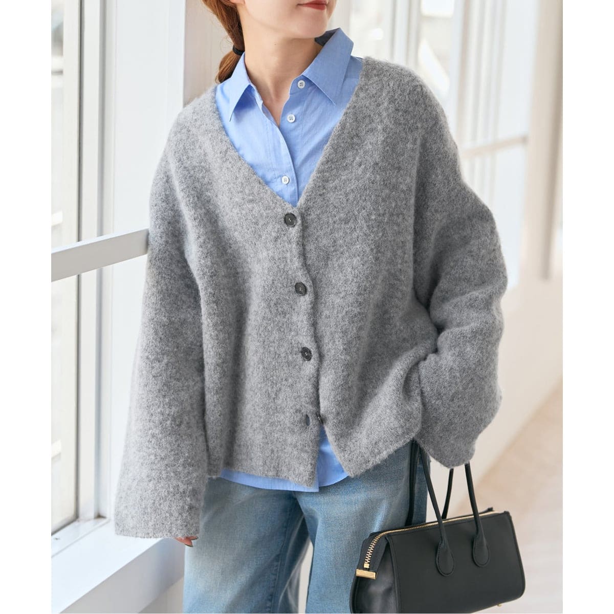 スピックアンドスパン　新品タグ付きカーディガン　グレー Spick and Span｜スピック＆スパンのカーディガン（レディース