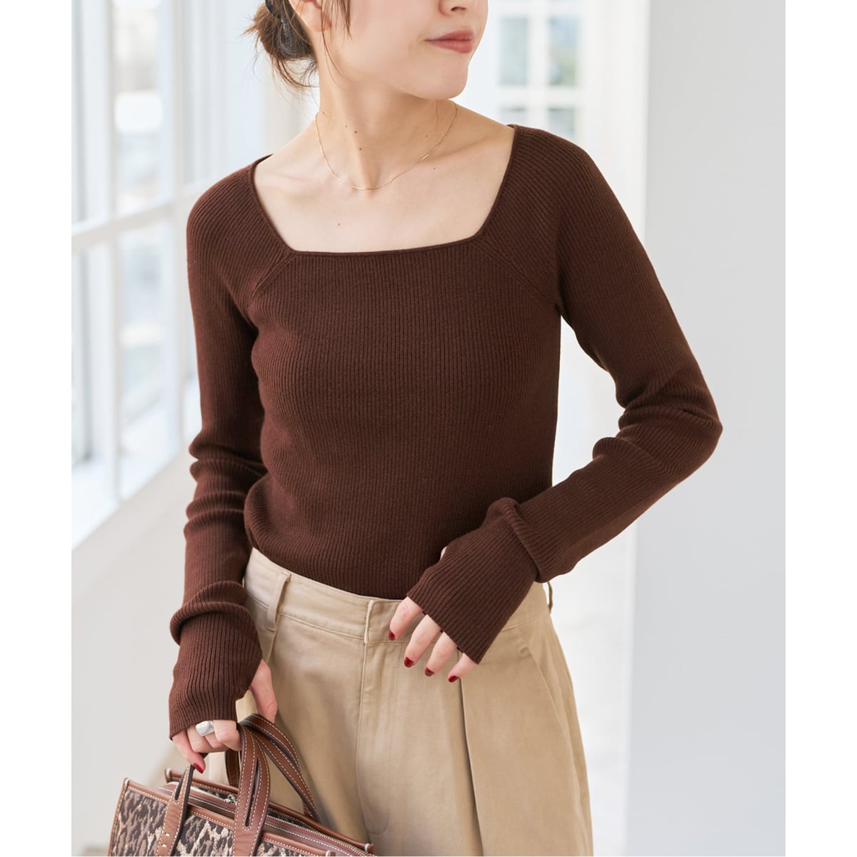 手洗い可 / シアーポロシャツニットプルオーバー | スピック＆スパン