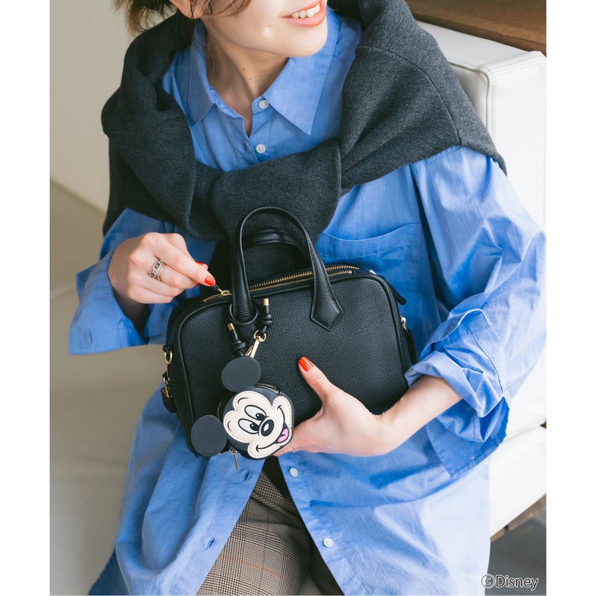 【タグ付】スピックアンドスパン　ウィッフル　別注　ミッキーキーホルダーポーチ WIFFLE / ウィッフル 別注ミッキーキーホルダーポーチ（キー
