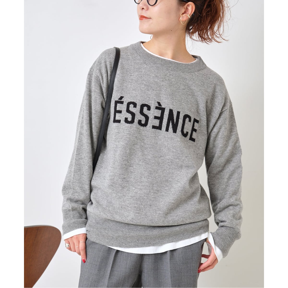 Spick&Span ≪WEB限定追加≫ ESSENCEロゴKNIT WEB限定 / 追加》ESSENCEロゴニット | スピック＆スパン(Spick and
