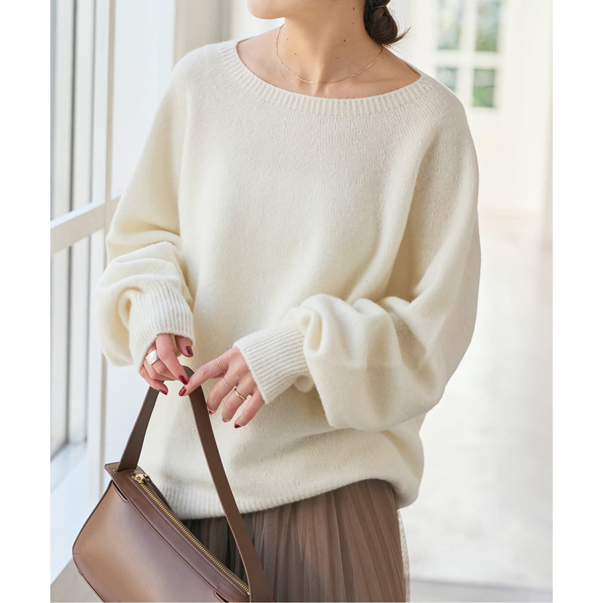 2WAYフォックスシルクニット | スピック＆スパン(Spick and Span