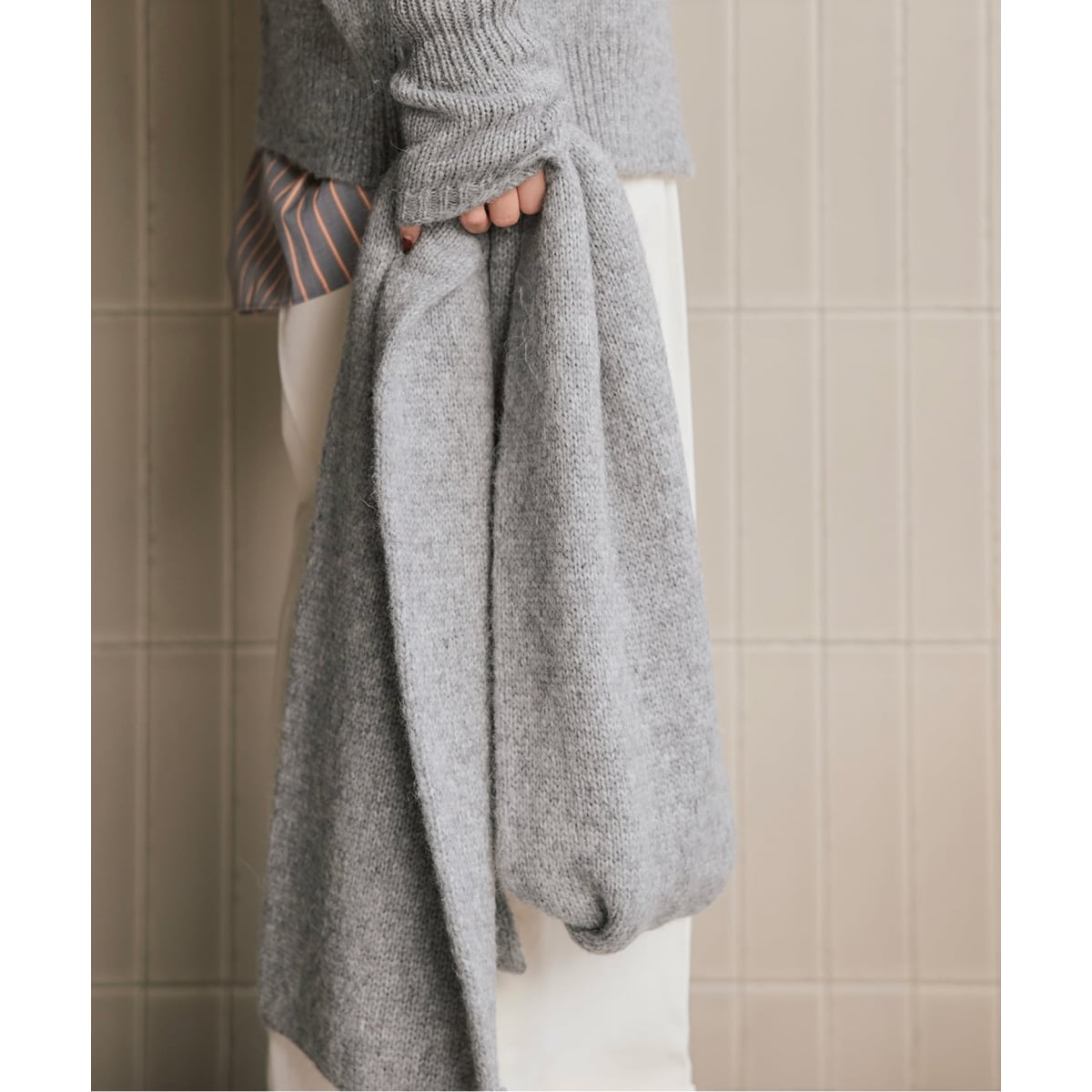 【新品】アダムエロペ BASOLマフラーニットキャップ＆アームウォーマー ADAM ET ROPÉ FEMME(アダム エ ロペ ファム) / BASOLマフラーニット