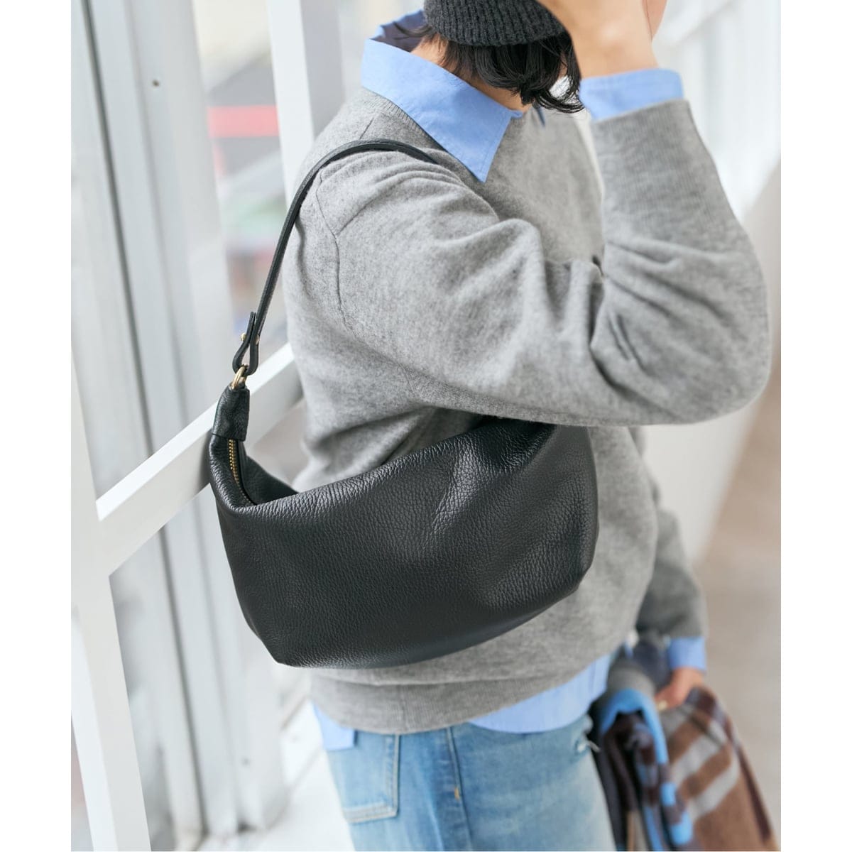 5 1/2 DENIM NEWSPAPERBAG | スピック＆スパン(Spick and Span