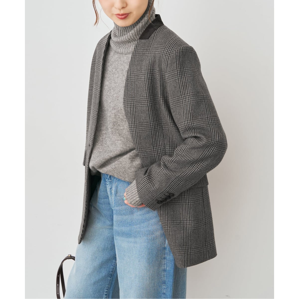 リバーオープンカラーミドル丈コート | スピック＆スパン(Spick and