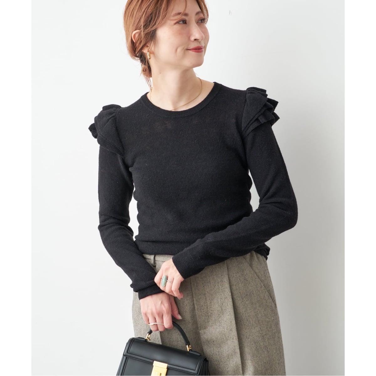 アルパカ混フリルニット | スピック＆スパン(Spick and Span) | マルイ