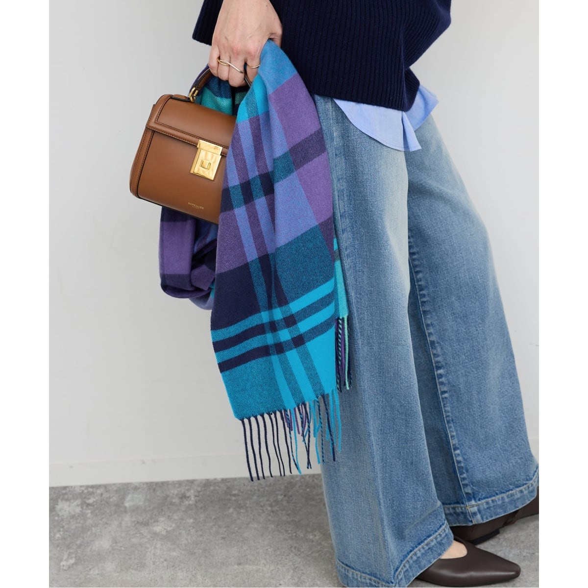 Joshua Ellis / ジョシュア エリス CASHMERE CHECK STOLE | スピック