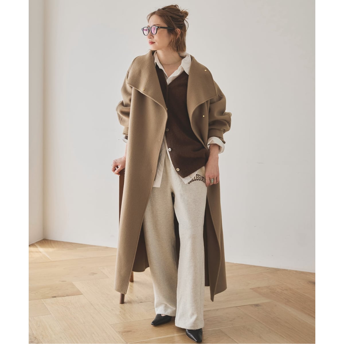 WEB限定 / 追加2予約》ビーバーニュアンスカラーオーバーコート