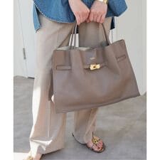 スピック＆スパン(Spick and Span)の《追加予約》VIOLAd’ORO / ヴィオラドーロ イタリアンWフェイスレザートートバッグ L